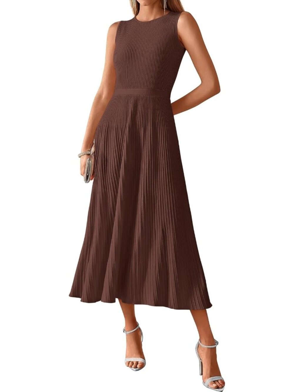 Chic Women's Midi Bodycon Tank Dress - Stylish Summer Casual Wear, Perfect Fit